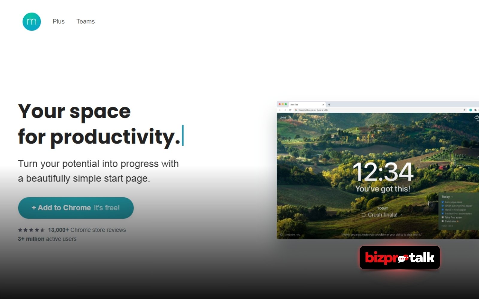 BizProTalk - Momentum - Google Chrome Extension